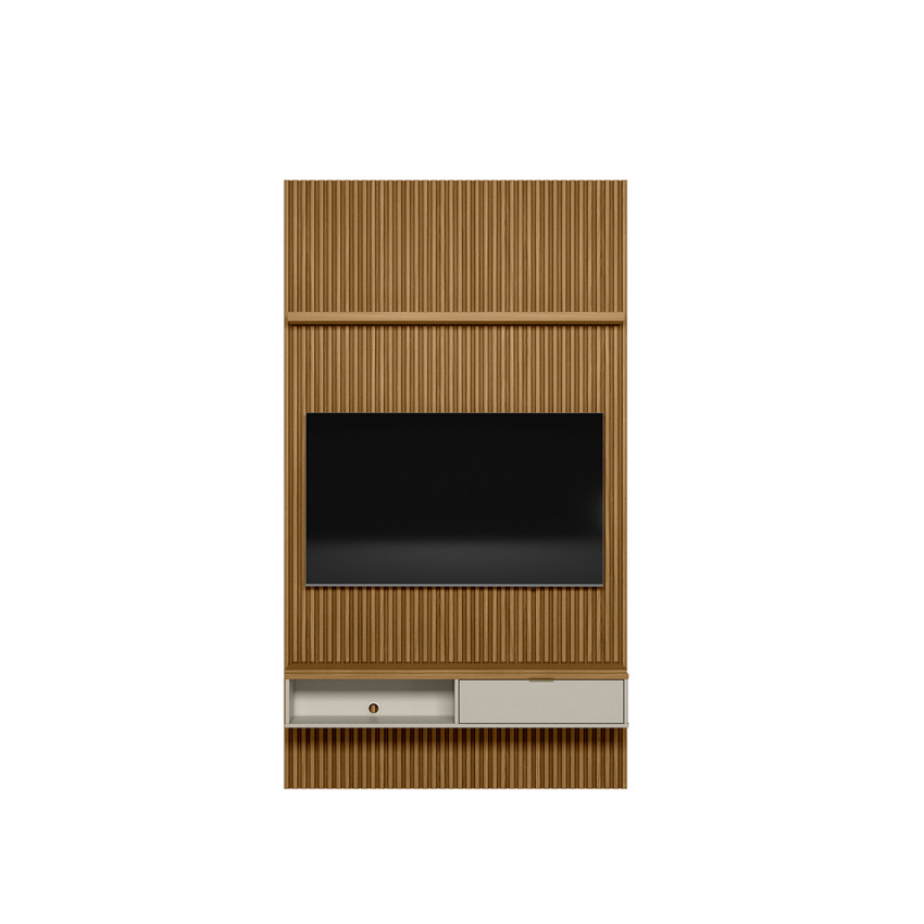 PAINEL RIPADO MODULAR 1.4 (2500MM) + NICHO 1.4 + PRATELEIRA 1.4