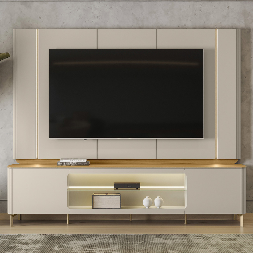 RACK SANTORINI C/ LED + PAINEL SANTORINI