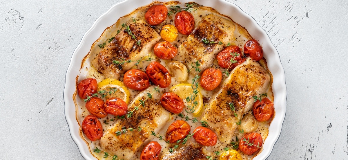 Receita de Ano Novo: Bacalhau Assado com tomate cereja!